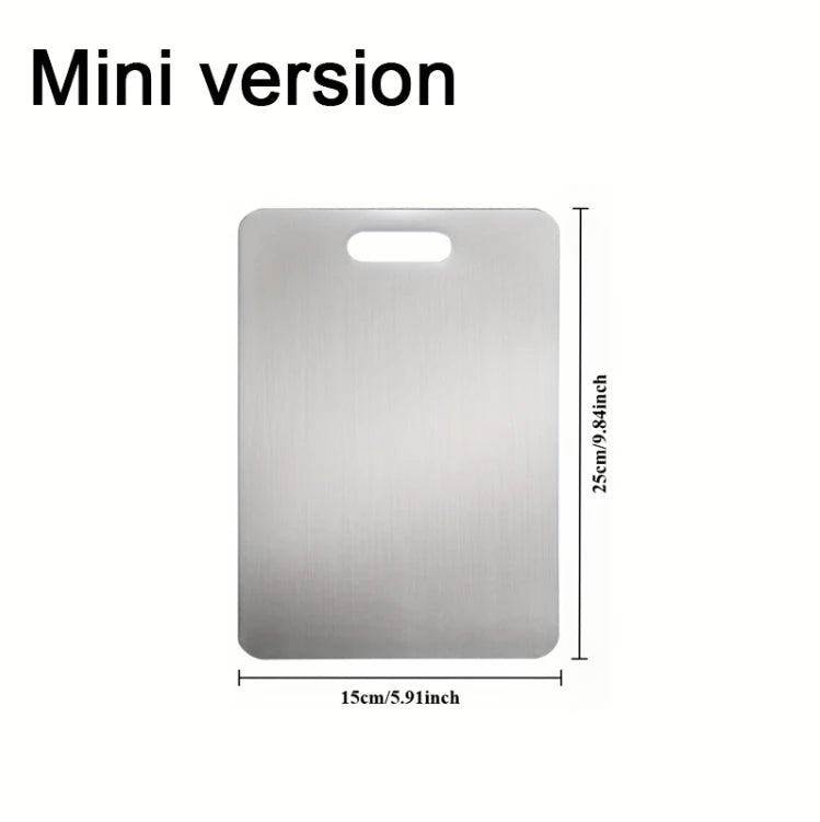 Stainless Steel Cutting Plate - Double-sided, Anti-slip, Easy To Clean, A Kitchen Necessity with A Long Service Life